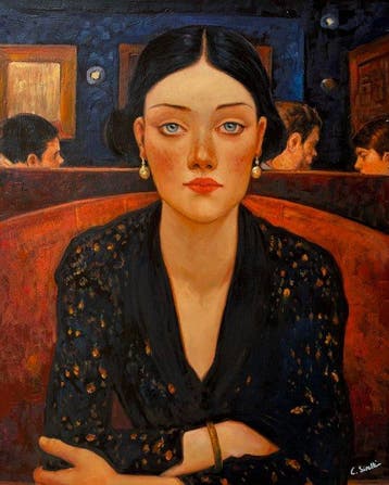 Chiara Sirelli (1985) - Notturno al cafè