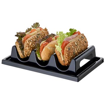 GGM Gastro | Snackdisplay - met 3 vakken - Polystyreen - |, Verzenden, Nieuw in verpakking, Overige typen