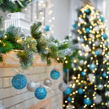 64 kerstballen onbreekbaar in zilver/blauw - zilver/blauw, Diversen, Verzenden, Nieuw