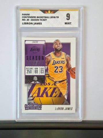 2018/19 Panini Contenders LeBron James 30 Card - Excellent, Nieuw