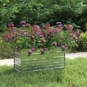 Plantenbak 100x40cm - Gegalvaniseerd | Retourdeal 33% Kor..., 100 cm of meer, Balkon, Ophalen of Verzenden, Zo goed als nieuw