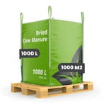 Gedroogde Koemest (Bigbag 1000 Liter - voor 1000m2), Verzenden, Mest