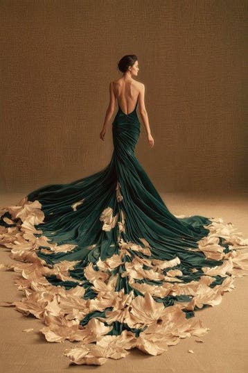Iconica - Emerald Gown - unique 1/1 XXL (150 x 100 cm)