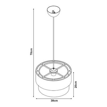 Kinder hanglamp Lurgan E27 wit met bosdieren motief lux.pro, Verzenden, Nieuw