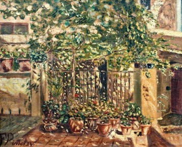 École postimpressionniste catalane (c.1930) - Jardin