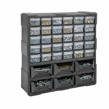 FEDEC Opbergkast met Lades - 47,5 x 38 x 16 cm - 4-Zijdig, Doe-het-zelf en Verbouw, Verzenden, Nieuw