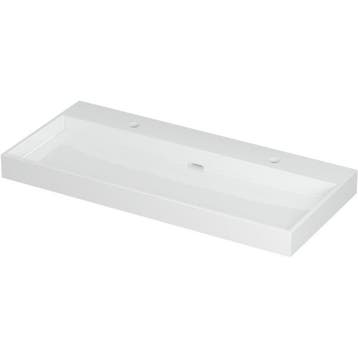 INK Urban Wastafel Porselein met 2 Kraangaten - 1000x450x80, Ophalen of Verzenden, Nieuw