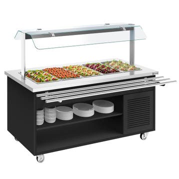 GGM Gastro | Buffetwagen koud DANZIG - 1900mm - voor 5x GN |, Verzenden