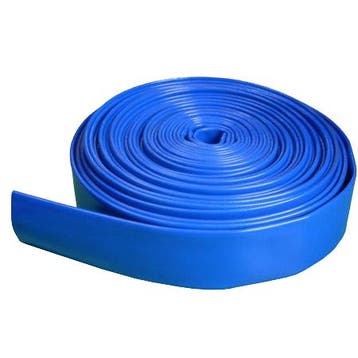 Pvc blauwe afvoer-/persslang plat oprolbaar, inwen, Verzenden, Nieuw