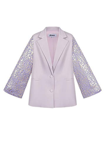 Dames Blazer met Kanten Mouwen | Gestructureerd & Elegant, Kleding | Dames, Jasjes, Kostuums en Pakken, Verzenden, Nieuw