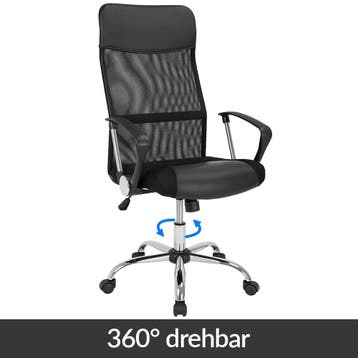Ergonomische Bureaustoel Zwart Kunstleer 122x51x52cm, Verzenden, Nieuw in verpakking