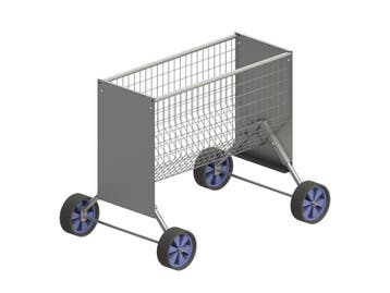 Verrijdbare schapenhooiruif 1,2 mtr met 4 wielen, Dieren en Toebehoren, Ophalen of Verzenden, Nieuw