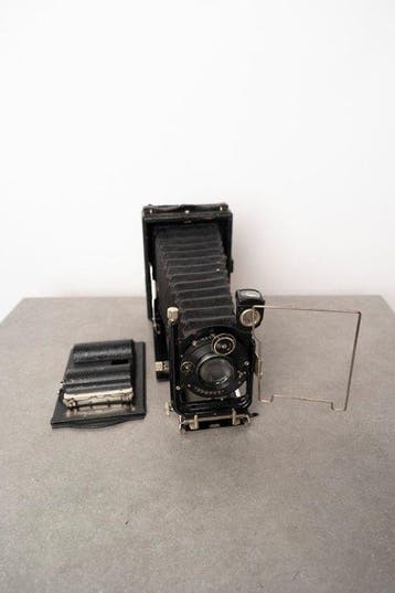 9x12 folding camera (Photo Porst Nürnberg label) + Eurynar, Audio, Tv en Foto, Fotocamera's Analoog, Nieuw