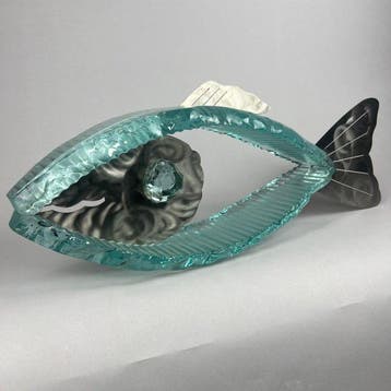 Andrzej Rafalski - LARGE -Glass Fish- hand nade