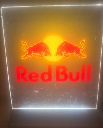 POS (reclameobject voor verkooppunt) - Red Bull-lamp