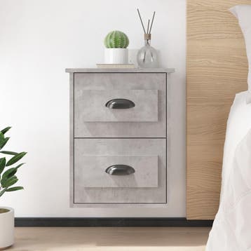 vidaXL Nachtkastjes 2 st wandgemonteerd 41,5x36x53 cm, Huis en Inrichting, Slaapkamer | Nachtkastjes, Minder dan 45 cm, Verzenden