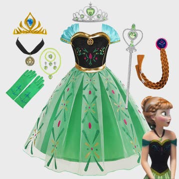 Prinsessenjurk Anna Frozen Kinderkostuum - Feestelijk Verkle, Verzenden, Nieuw