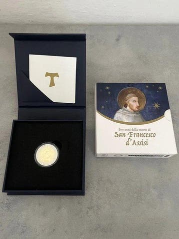 Italië. 2 Euro 2026 San Francesco dAssisi Reverse Proof, Postzegels en Munten