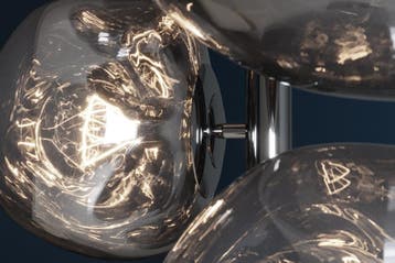 Vloerlamp LIQUID DIAMOND 170 cm 7 glazen kappen grijs, Huis en Inrichting, Lampen | Vloerlampen, Ophalen of Verzenden, Nieuw