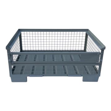Gitterbox GB017A XL half stalen bodem nieuw 1240x1035x550mm