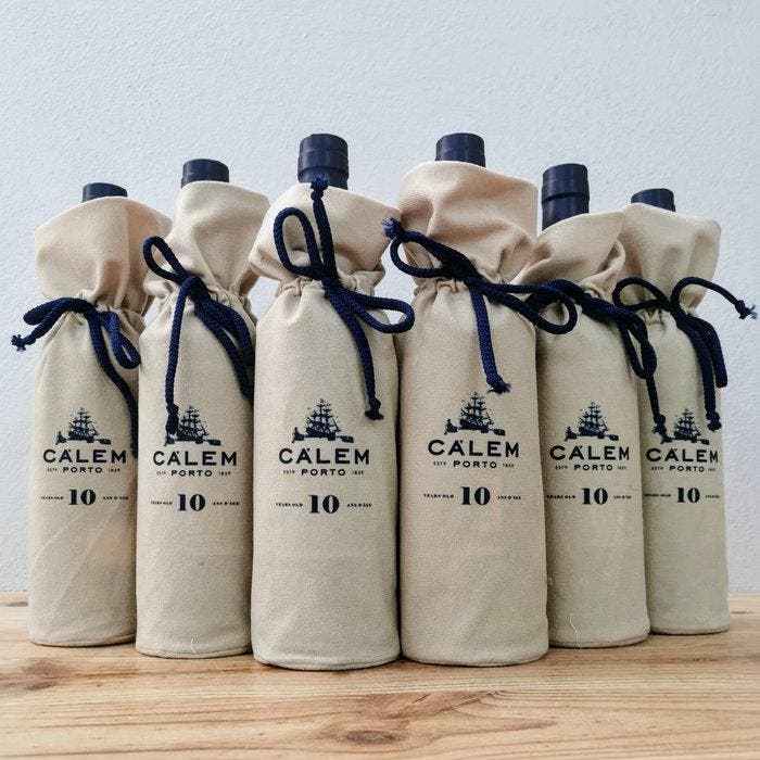 Calem - 10 years old Tawny - Porto - 6 Flessen (0.75 liter), Verzamelen, Wijnen