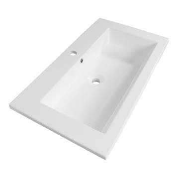 Brauer Solar Slim Wastafel - 80 cm - met 1 Spoelbak en 1, Ophalen of Verzenden, Nieuw