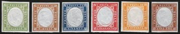 Italiaanse oude staten - Sardinië - 1855-63, complete serie, Gestempeld