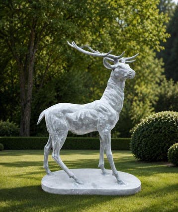 Beeld, XL Deer - 140 cm - Gietijzer - 2026