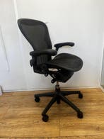 Groot Aanbod Herman Miller Aeron Bureaustoelen Maat B, Verzenden, Zwart, Zo goed als nieuw, Bureaustoel