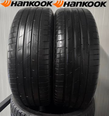 2x 235 55 R19 HANKOOK 7mm €100 P.S GEMONTEERD EN AL, Gebruikt, 235 mm, Band(en), Terreinwagen