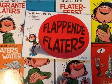 Guust Flater - 1 t/m 5 - facsimile in schuifdoosje - De, Boeken, Nieuw