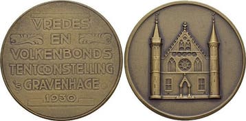 Bronze-medaille 1930 Nederland-s-gravenhage, Stadt, Verzenden