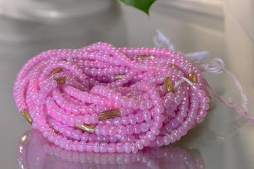 Waist Beads / Afrikaanse Heupketting - Chinara - Goud / roze, Ophalen of Verzenden, Nieuw