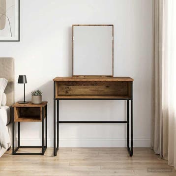 vidaXL Plafondtafel met plank Oud hout 81 x 40 x 131 cm, Huis en Inrichting, Tafels | Kaptafels, Verzenden, Nieuw