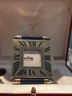 Bureauklok - Cartier - Messing - 1980-1990 - Pendelklok met