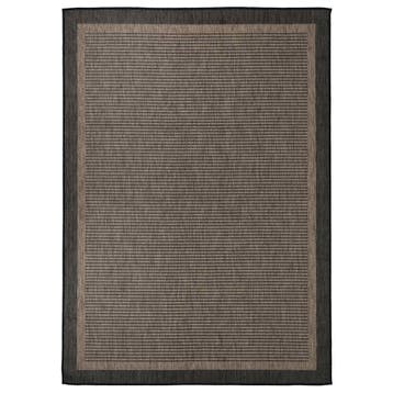 vidaXL Buitenkleed platgeweven 120x170 cm donkerbruin, Verzenden, Nieuw, Bruin
