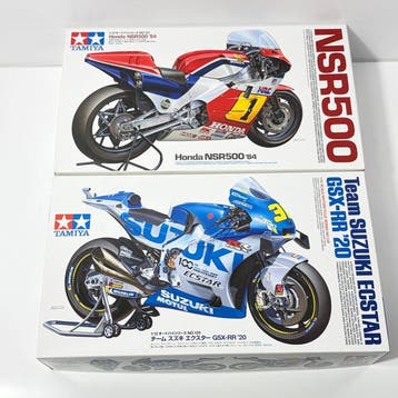 Tamiya 1:12 - Modelbouwdoos (2) - Honda NSR500 84; Suzuki, Hobby en Vrije tijd, Nieuw