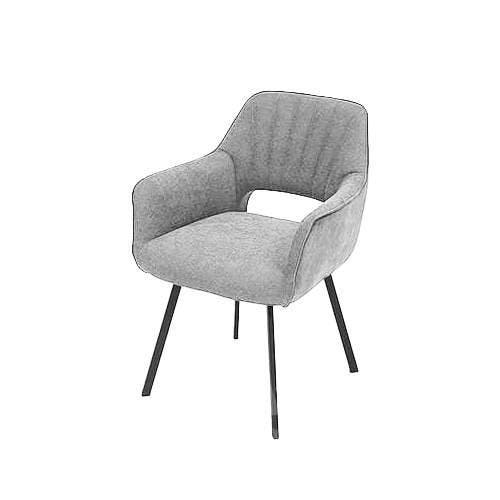 Eetkamerstoel April - eetkamerstoelen - Zilver, Huis en Inrichting, Stoelen, Nieuw, Stof