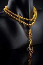 Barnsteen - Baltic Amber Prayer Mala – Golden Yellow Beads