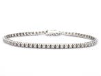 Online veiling: Tennisarmband, 14k witgoud (585), diamant, Nieuw