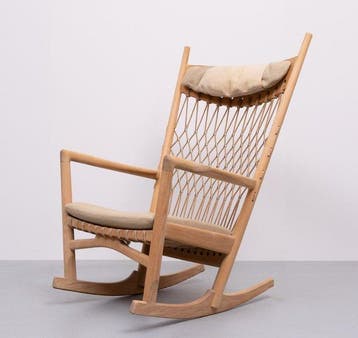 PP Møbler - Hans Wegner - Schommelstoel - PP 124 - essenhout
