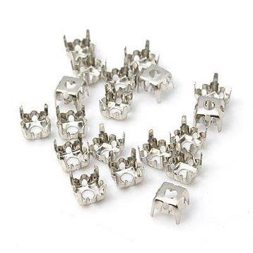 Houder Z1: kastje voor puntsteen 2/3mm platinum 3x4mm 25..., Hobby en Vrije tijd, Ophalen of Verzenden, Nieuw, Overige typen
