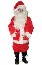 Kerstman kostuum pluche, Kleding | Heren, Ophalen of Verzenden, Nieuw