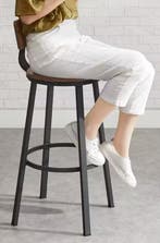 Set van 4 barkrukken industrieel vintage bruin – 73 cm hoog, Met voetsteun, Verzenden, 60 tot 90 cm, Nieuw