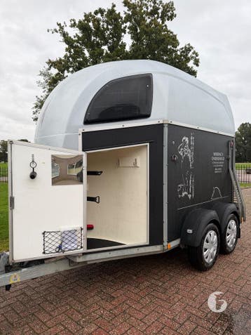 Prachtige Bockmann 2-paards met alu bodem!, Dieren en Toebehoren, Ophalen, Zo goed als nieuw, Aluminium, 2-paards trailer