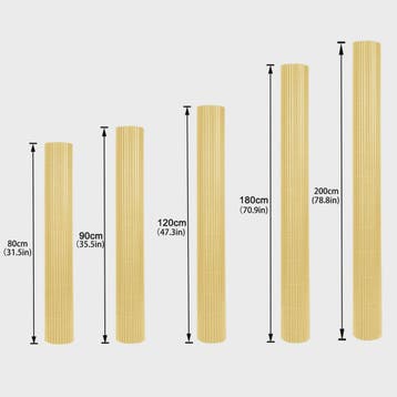 PVC Balkon- en Tuinscherm 80-200cm Hoog, 300-500cm Lang - UV