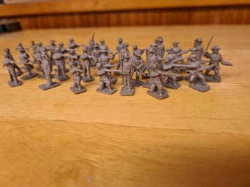 Unknown - Figuur - Graue Plastiksoldaten Infanterie (36) -, Nieuw