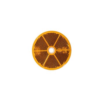 Reflector Rond Ø60mm Oranje, Ophalen of Verzenden, Nieuw