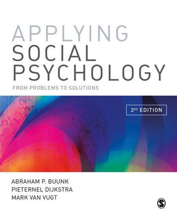 9781529732016 Applying Social Psychology | Tweedehands, Verzenden, Zo goed als nieuw, Buunk