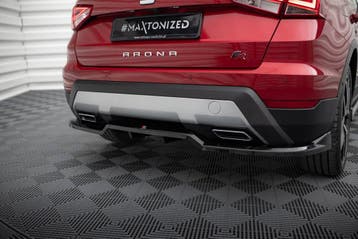 Maxton Diffuser Splitter Seat Arona FR Mk1 - Rood met Gloss, Verzenden